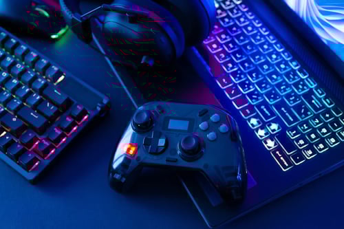 High speed internet gaming setup