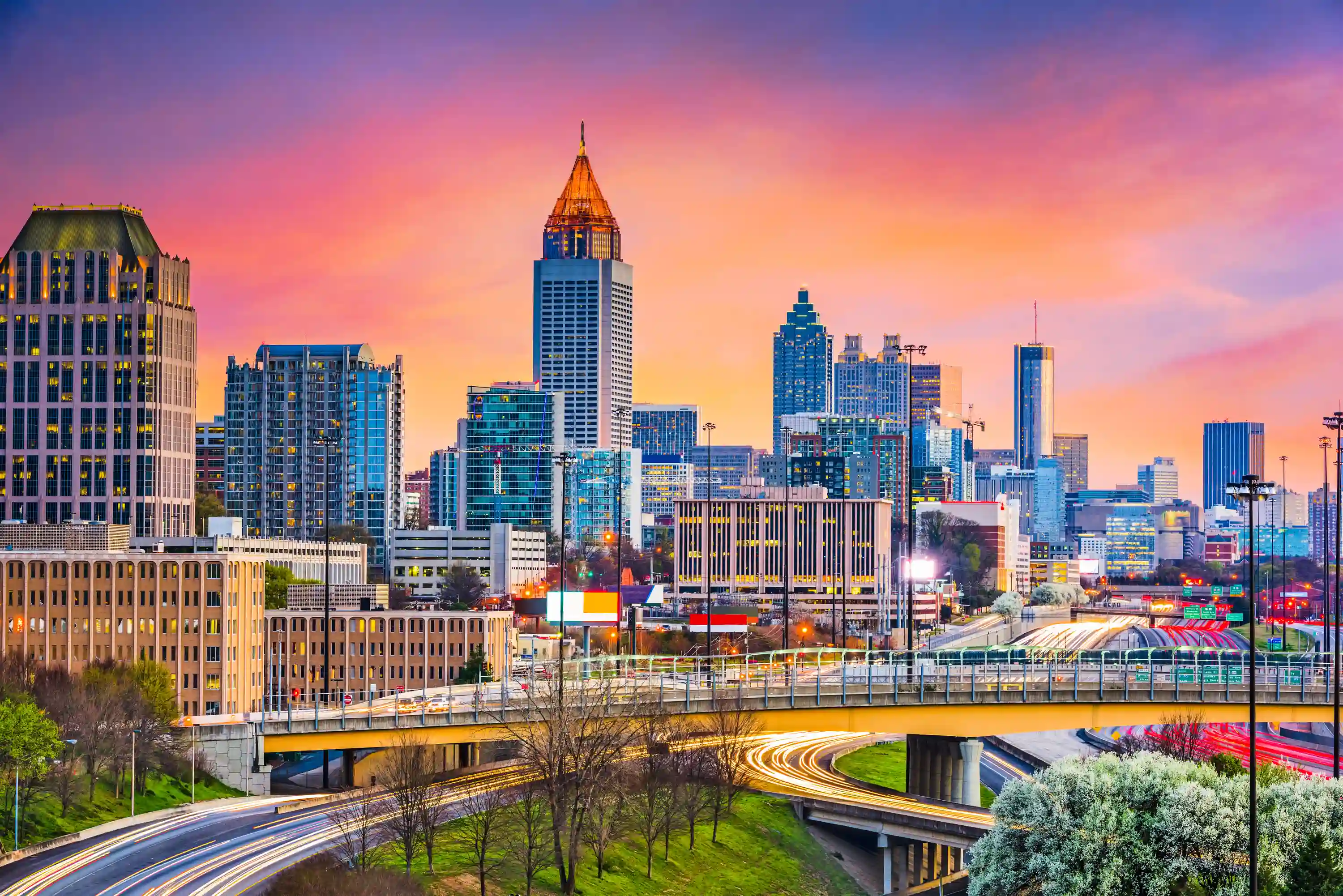 Image of downtown skyline in Atlanta, Georgia, USA