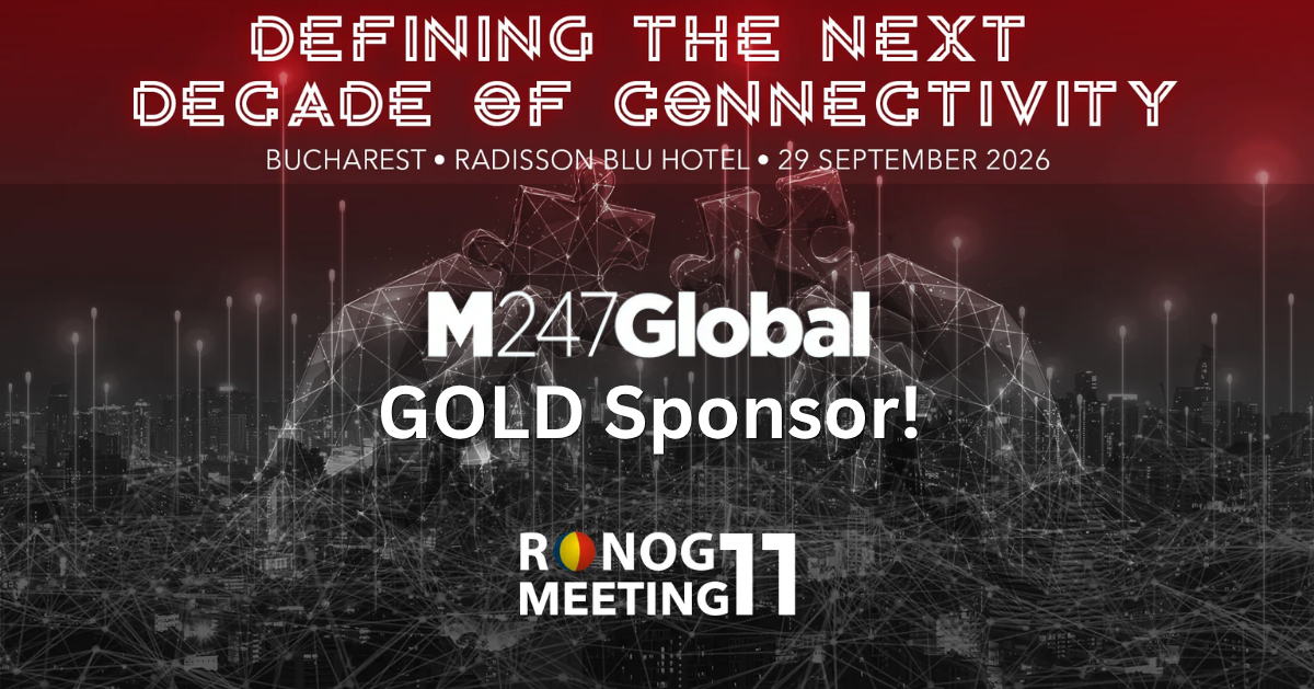 M247 Global, Gold Partner la RONOG 2026. Vom vorbi despre cloud, OpenStack și infrastructura din spatele serviciilor digitale
